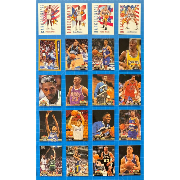 Misc Lot of 40 Basketball Cards - Stadium Club, Fleer, Topps, Skybox, Barcelona - Picture 2 of 3
